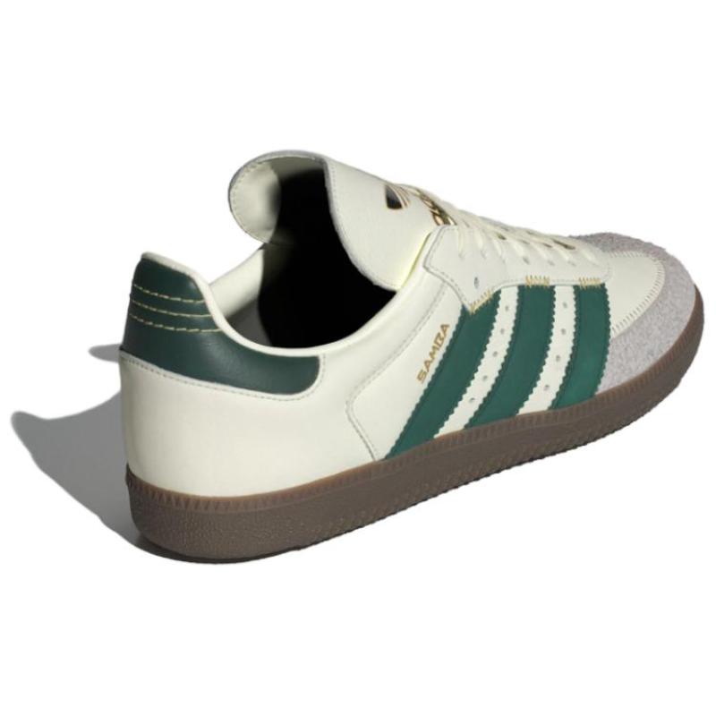 adidas Оригинальные кроссовки Samba цвета слоновой кости и университетского зеленого для женщин IF1811