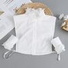 Ruffle Stand Fake Collar + Fake Cuffs Decoration Womens Blouse Detachable Shirt Collar Sweater False Collars Top Accessories