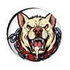 Furious Pitbull Dog Spare Tire Cover Heavy Duty Chain Head Graphic Polyester Off Road Tire Protector