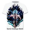 2025 Dragon Ball Z Tshirt Vegeta Clothes Men Short Sleeve Cartoon Super Saiyan T-shirt Jersey Streetwear Summer Goku Gmy Tops