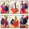Spanish Bullfighter Poster Retro Metal Tin Signs Plate Passionate Girl Tinplate Plaque Pub Home Wall Decoration xcm