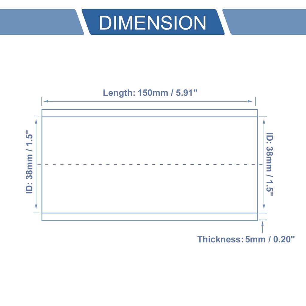 X AUTOHAUX Внутренний диаметр 1,5 дюйма (38 мм) Длина 5,9 дюйма (150 мм) 0