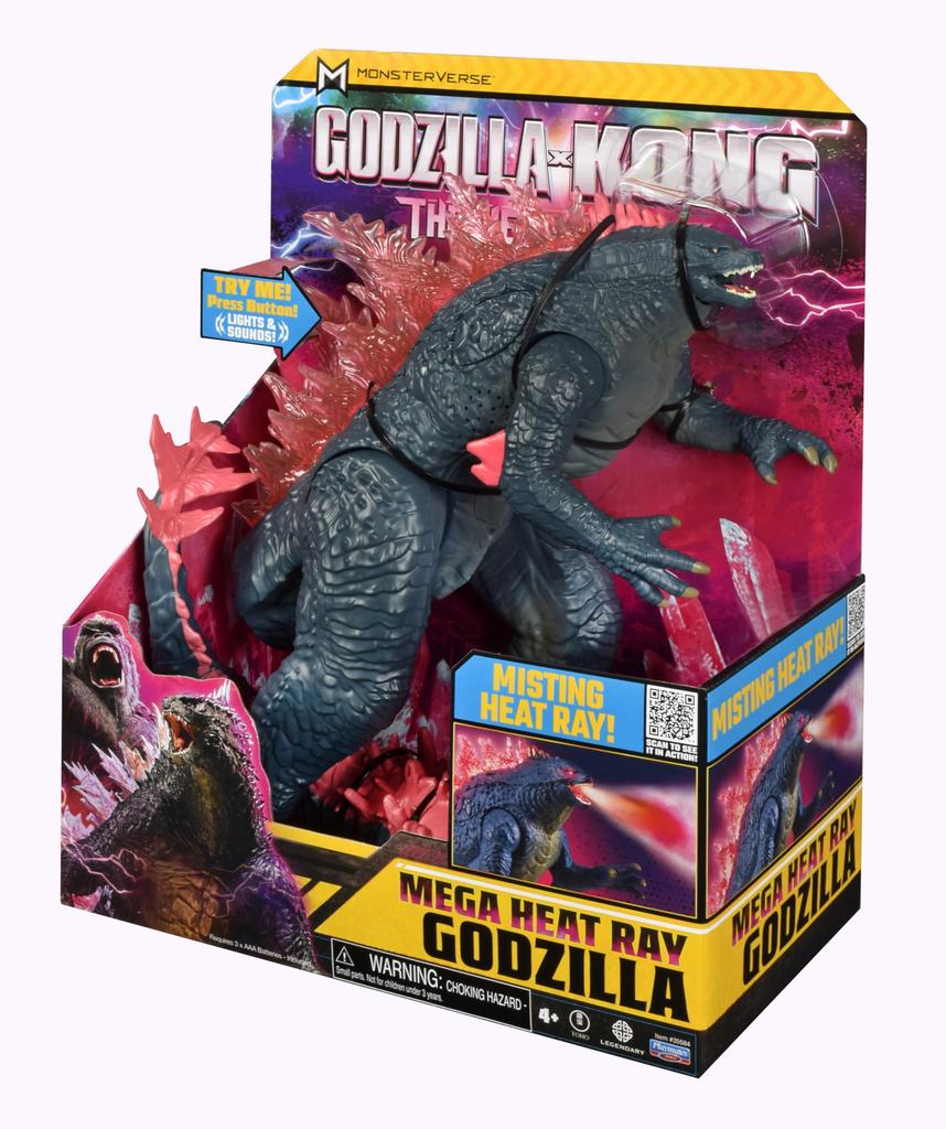 Игрушки Playmates Godzilla x 13 дюймов Mega Deluxe Heatray Mist Breath Godzilla Фигурка Kong