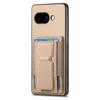 Чехол для Google Pixel 9a с держателем для карт, подставкой, задняя крышка из кожи с волокнистым узором