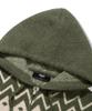 TRILLION Washable Wool Star Nordic Hooded Zip-Up Knit_Khaki