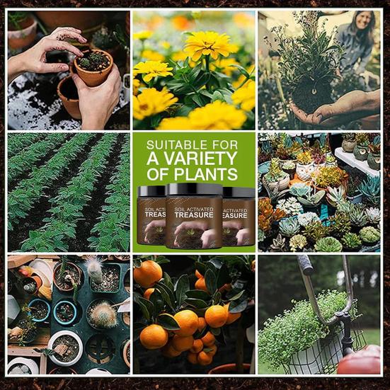 Активатор почвы Быстрая скорость прорастания Растворимый Предотвращает затвердевание воды Улучшает укоренение Активируется почва