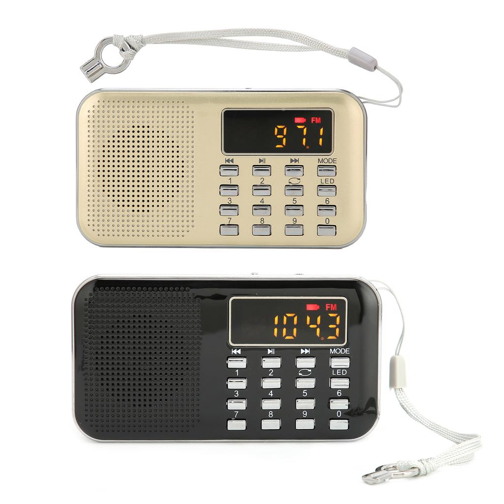 Цифровое радио Портативное радио Сабвуфер Карта MP3-плеер Бас-динамик для пожилых людей
