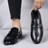 High-end Small Leather Shoes Men's Soft-soled Formal Wear Business 2025 New Korean Version Black Leather Shoes Men's Casual Wedding Shoes Trend