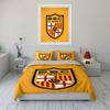 Yellow Shield Logo Bedding Set Bedding Duvet Cover Set Duvet Cover Pillowcases (1 * Duvet Cover 2 * Pillowcases, without duvet insert)
