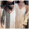 Silk Material Silk Scarf Thin Long Narrow Scarf Fashion Decorative Scarf  Women