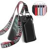 "Leather Case for iPhone 11/12 Pro Max/XS with Coin Purse and Lanyard"