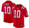 Футбольная футболка NFL New England Patriots #10 MAYE - МУЖСКАЯ Красная