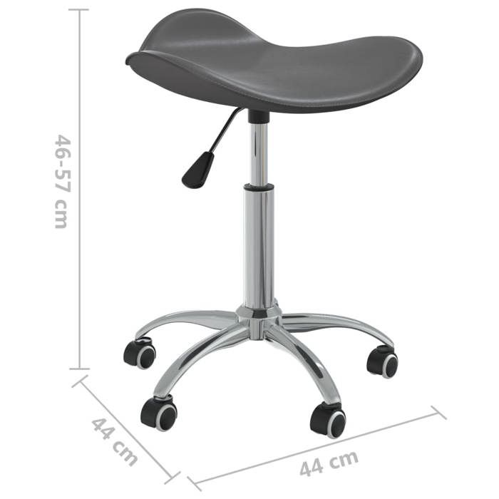 VidaXL Chaise Pivotante de Salle à Manger Chaise à Dîner Siège de Cuisine Chaise de Repas Hauteur Réglable Maison Intérieur 3088570
