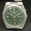 GENUINE VINTAGE ORIENT AUTOMATIC 46941 JAPAN MENS GREEN DIAL WATCH A701886-5 R207-a701886