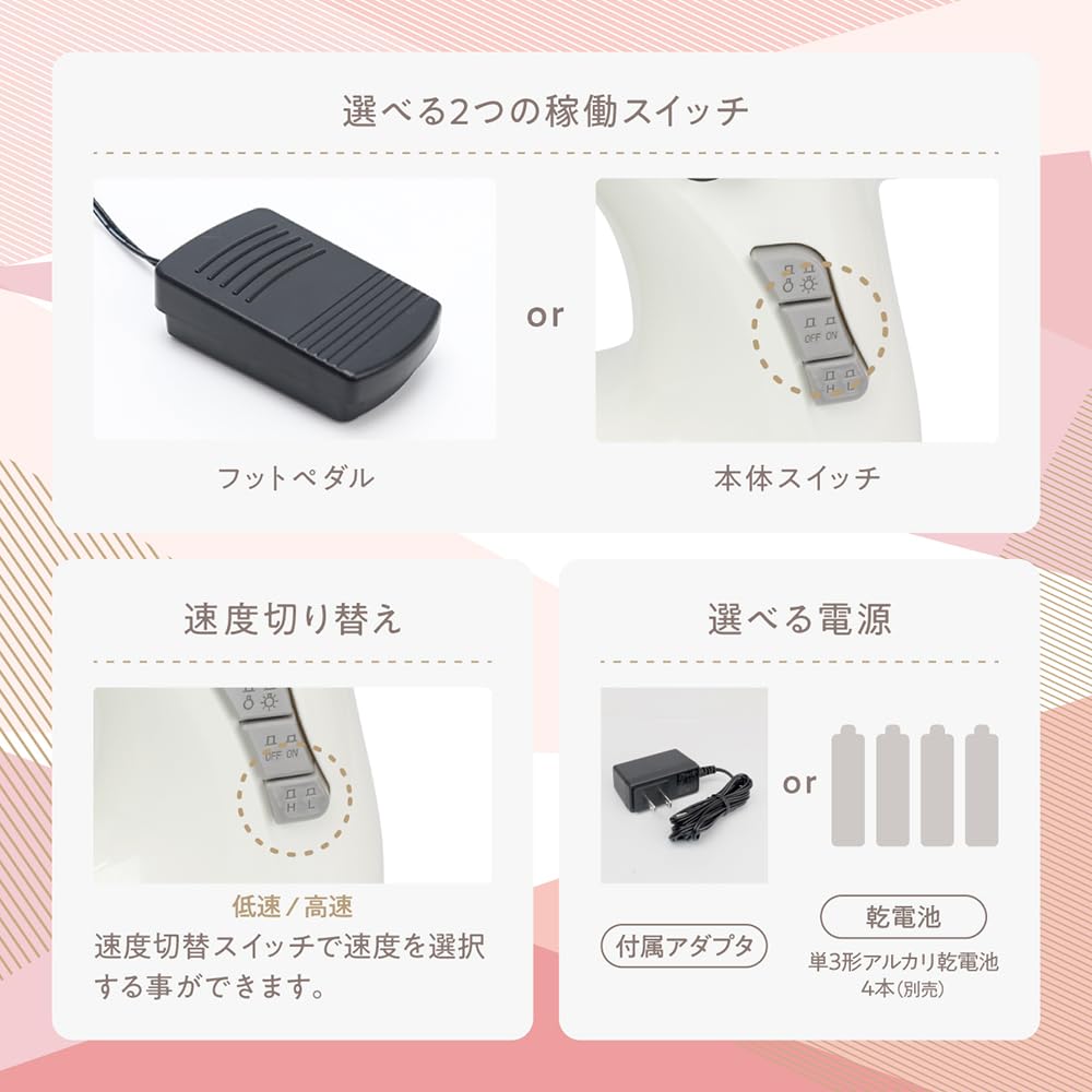 Маленькая швейная машинка с пьедесталом Nuimi Light MEH-162