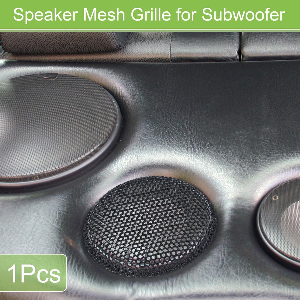 ACROPIX Universal 4.5" Speaker Grille Mesh for Audio Subwoofer 118x124x9mm Frameless Black - 1 Pack