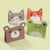 5pcs Cute Animal Packaging Bags With Handles Paper Candy Bags Cute Paper Gift Bag Cookie