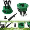 1pcs 12 Hose Heads 360° Adjustable Watering Sprinkler, Garden Sprinkler, Lawn Sprinkler Head Automatic Garden Yard Sprinkler Irr