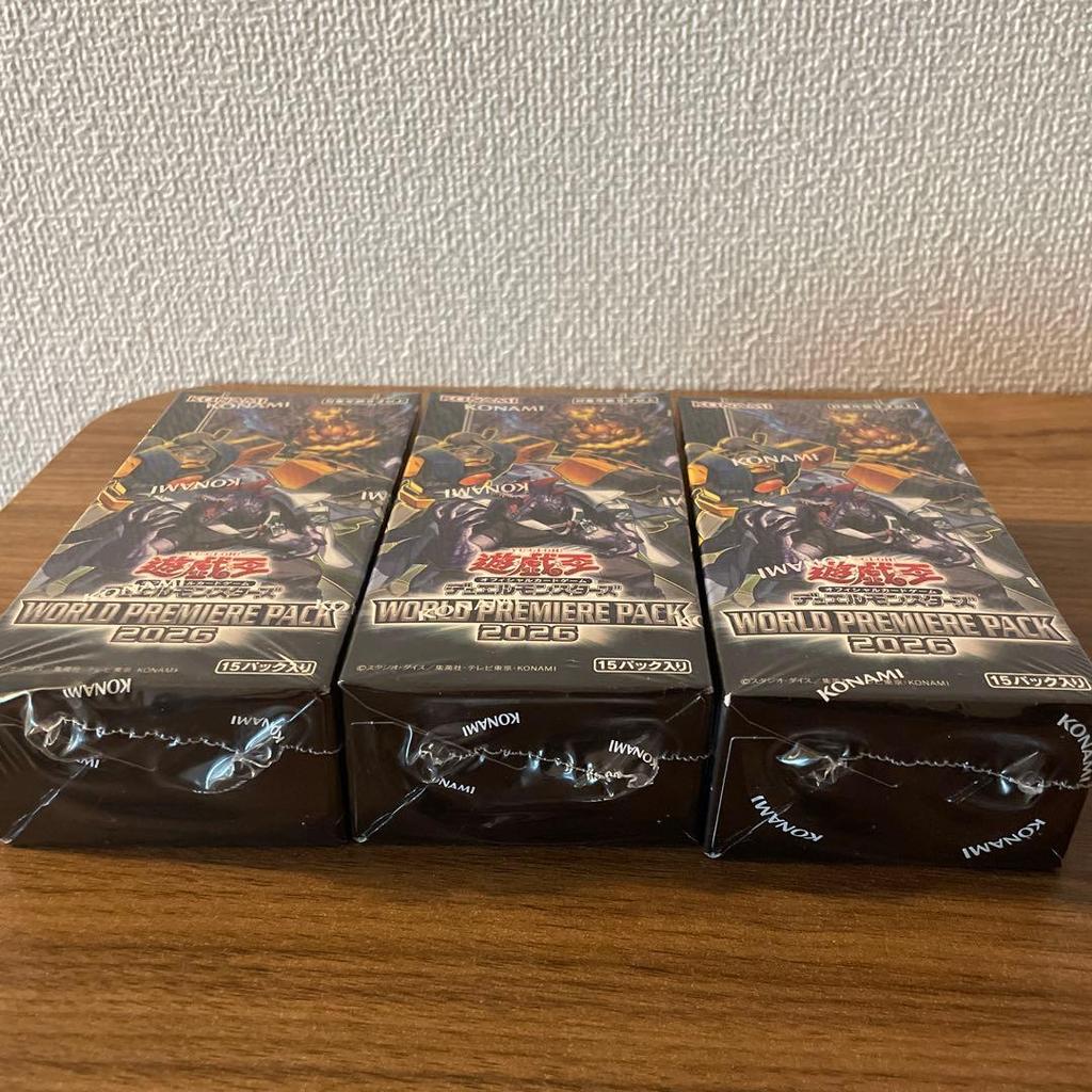 Yu-Gi-Oh Мировой Премьерный Набор 2026 В Термоусадочной Пленке Нераспечатанный 3 Коробки