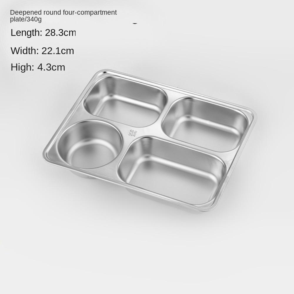 Thickened Fast Food Plate Stackable Lunch Container Tray Rectangular Breakfast Plate  Restaurant