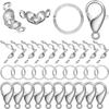 170 шт./компл. застежка-лобстер, соединительные кольца для браслета, ожерелья, цепочки, самодельные ювелирные изделия, фурнитура, принадлежности