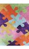 Children's Bedroom Rug 100x160 Cm Polyester Puzzle Multi