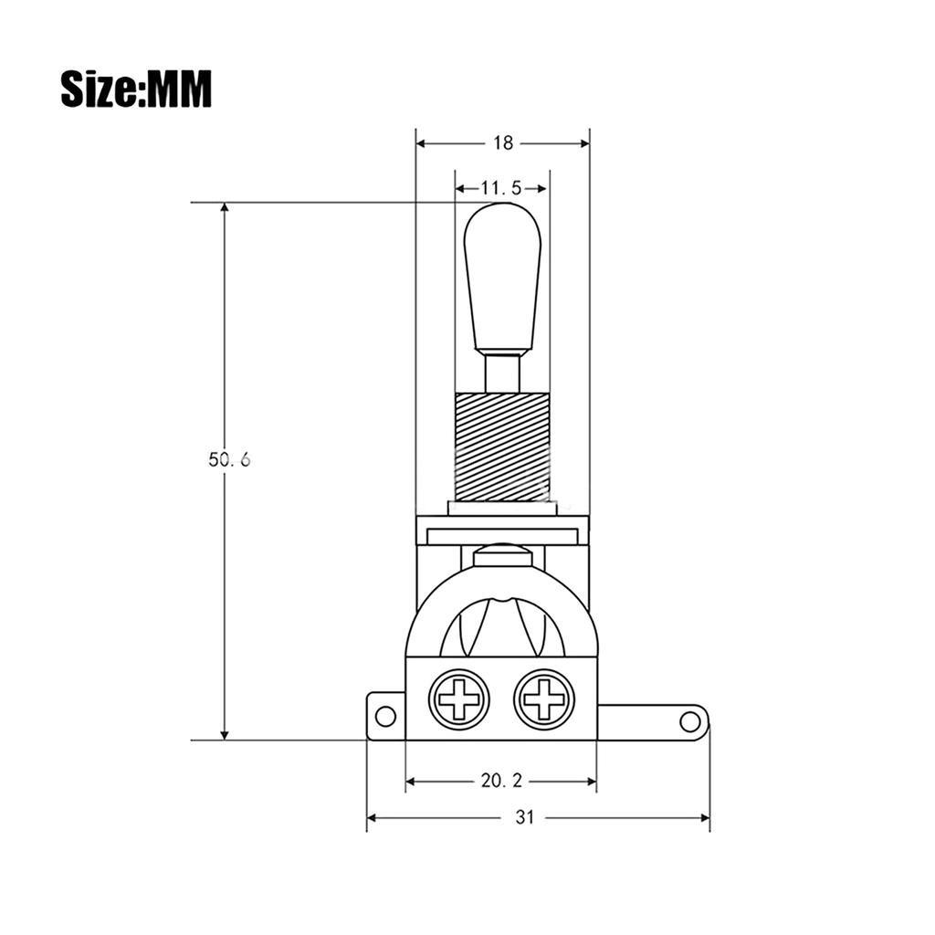 1 шт. 3-позиционный тумблер для гитары типа LP 3-позиционный гитарный переключатель с колпачком наконечника Переключатель выбора звукоснимателей для электрогитары