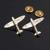 Брошь в форме самолета унисекс, булавка для костюма, воротник рубашки, значок, аксессуар, подарок