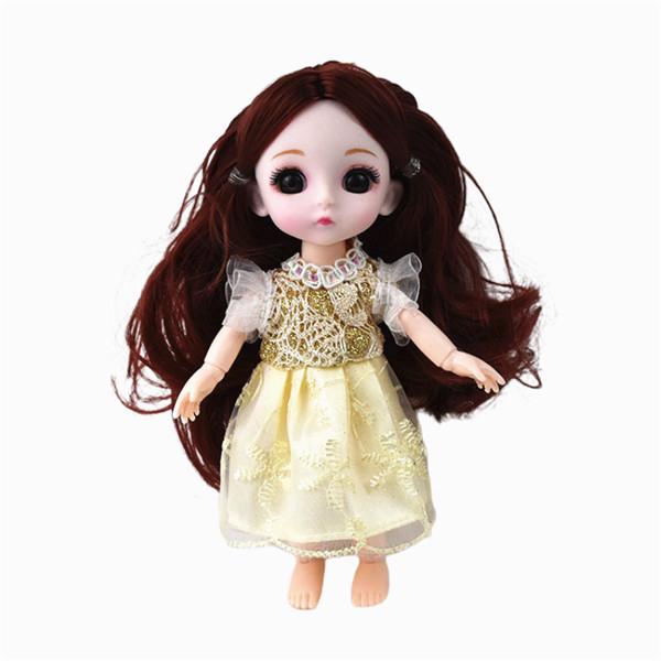 16 см большой глаз кукла моделирование принцесса одеваются игрушечная одежда кукла модный стиль случайный