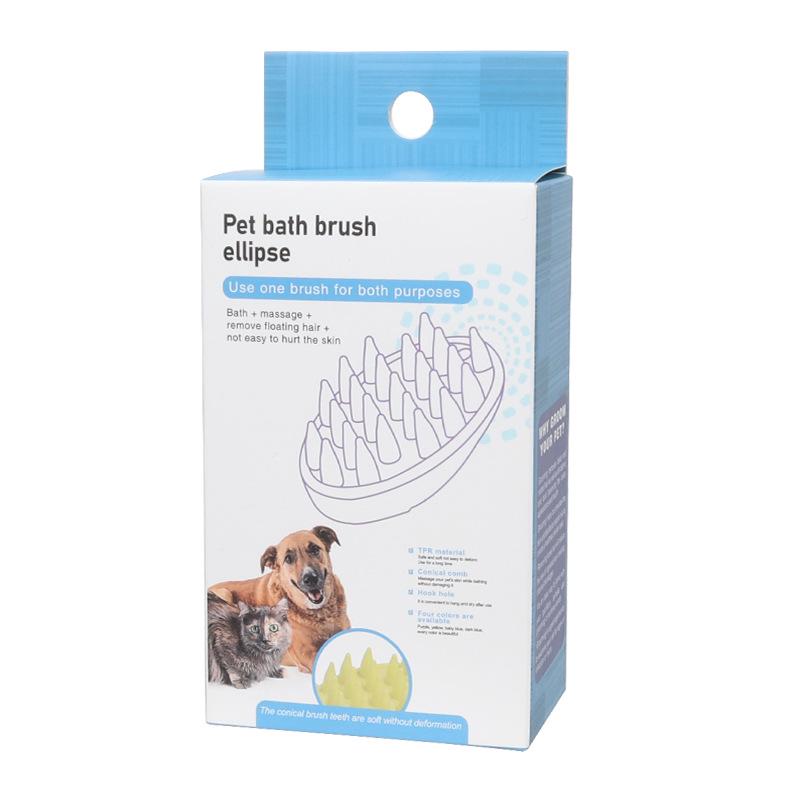 Универсальная силиконовая щетка для купания кошек и собак
