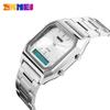 Women Digital Watch Waterproof Stainless Steel Simple Elegant Wrist Watch For Women Men Man 1220