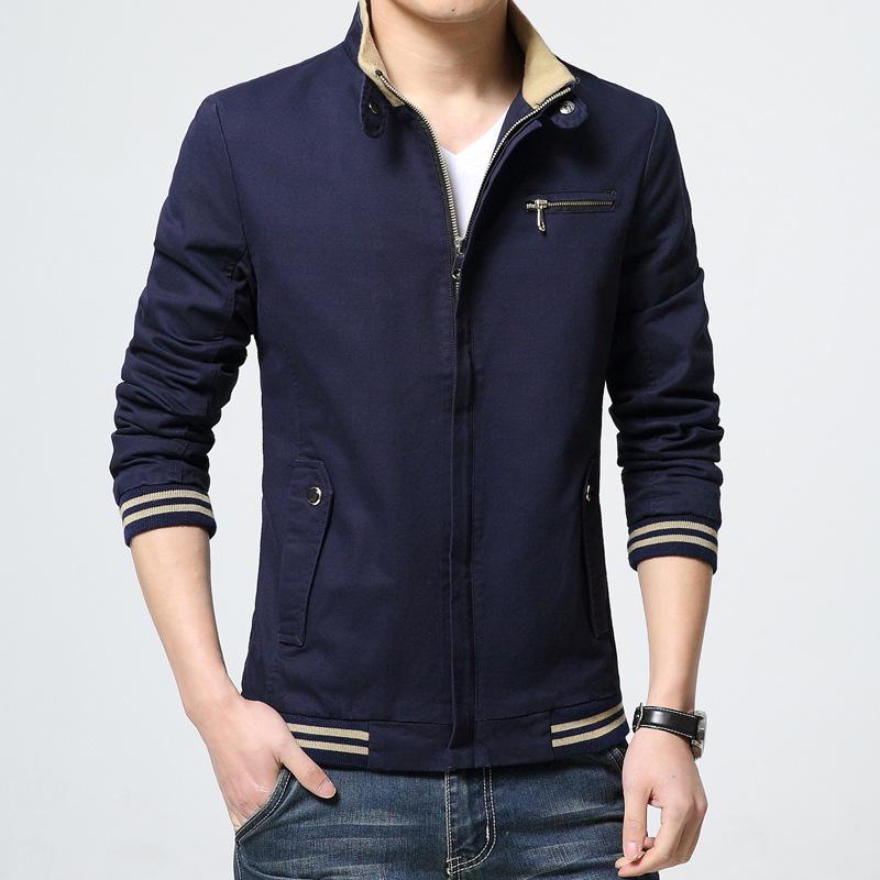 Spring Men's Jacket Men's Jacket Casual Jacket Student Washed Cardigan