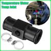 Black Water Temp Gauge Radiator Temperature Water Temp Joint Pipe Sensor Hose Adapter 18MM 20MM 22MM 24MM Interior Parts