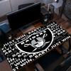 Black Raiders Mouse Pad, Large Gaming Desk Mat, Non-slip XXL Mousepad for Laptop & Tablet, Mini PC Playmat with Stitched Edges
