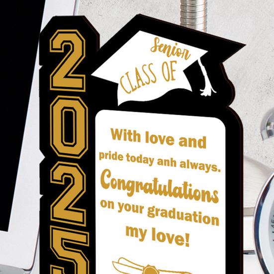 Выпускной сезон 2025 года Украшение рабочего стола Без заусенцев Гладкие края Рамка для фотографий Выпускной сезон Украшение вечеринки