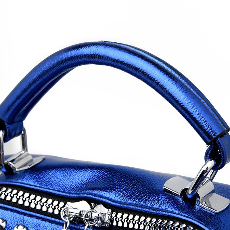 Brand Women Leather Handbags Fashion Rivet Female Bag Black High Capacity Crossbody Bags for Ladies 2020 New Luxury Shoulder Bag