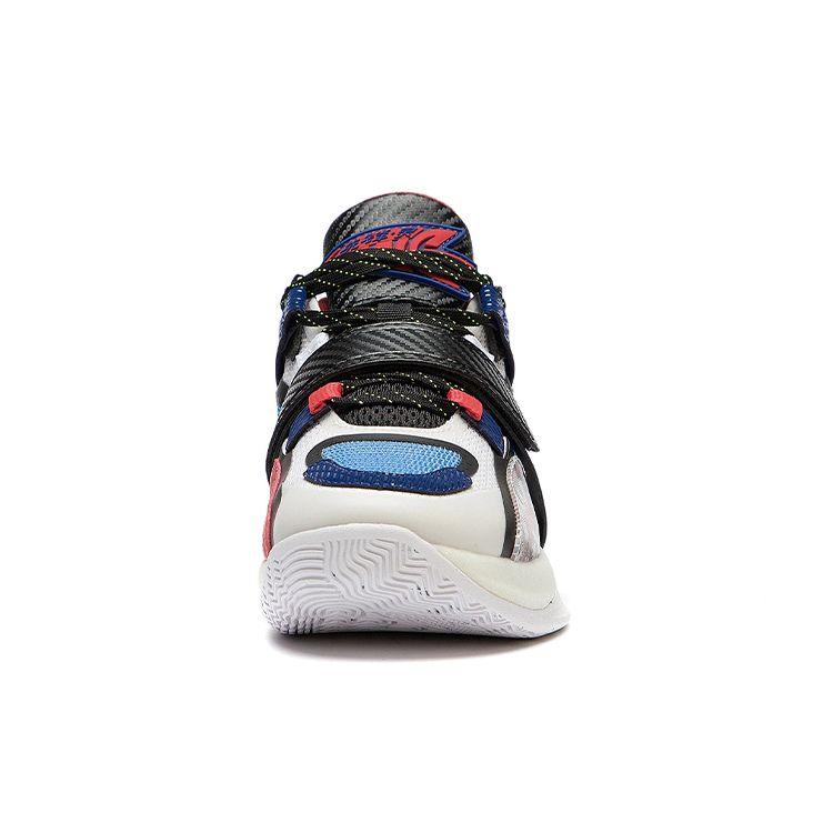 Li Ning Pioneer Spirit Premium 2.5 Low Basketball Shoes Kids Sneaker Black White Blue YKBS048-1