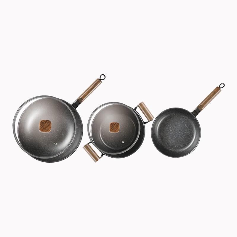 Maifan Stone Non-Stick 3-Piece Cookware Set