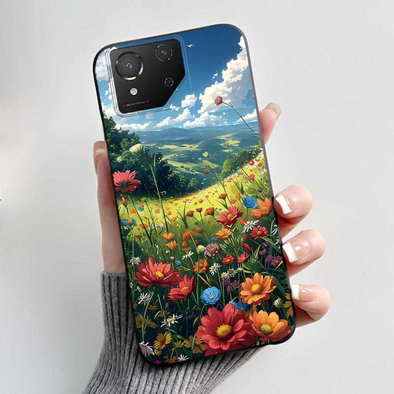 Чехол для Asus ROG Phone 8 Phone8 ROG8 Pro Чехол Роскошный Дракон Милый Крутой Мальчики Девочки Тонкий Черный Матовый Мягкий ТПУ Защитная Задняя Крышка