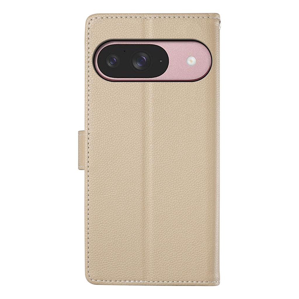 For Google Pixel 9/Pixel 9 Pro Case Litchi Texture Leather Wallet Phone Cover Magnetic Snap