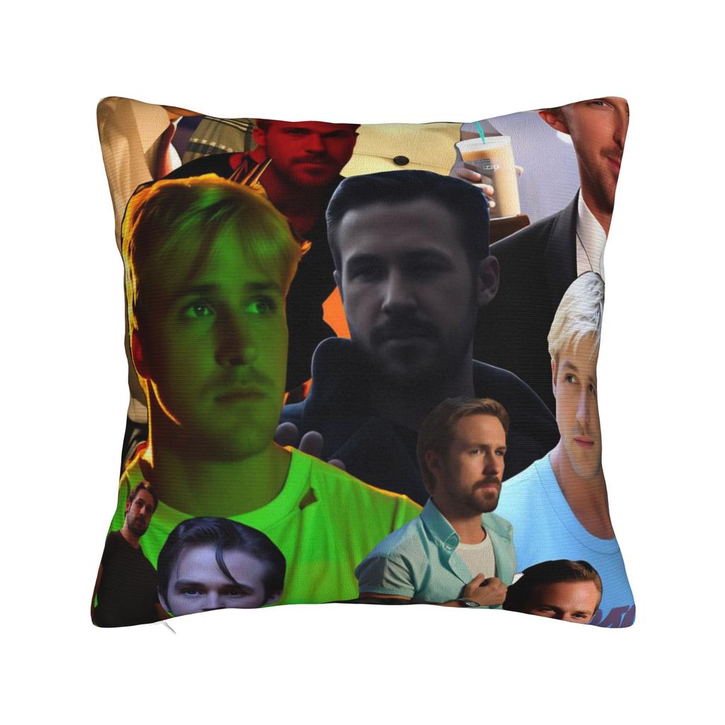 Ryan Gosling Collage Pillowcases Cute Funny Pillow Case For Office Car Home Decor Soft Pillow Cover