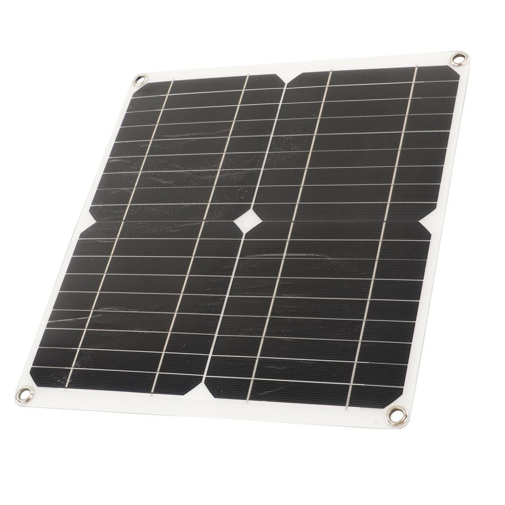 Solar Panel Monocrystalline Silicon Waterproof High Performance for RV Car Boat Trailer 20W 18V 30A