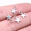 40 шт. Подвески-звездочки Античный серебряный цвет Подвески-звездочки Аксессуары для изготовления украшений DIY Крошечные подвески-звездочки