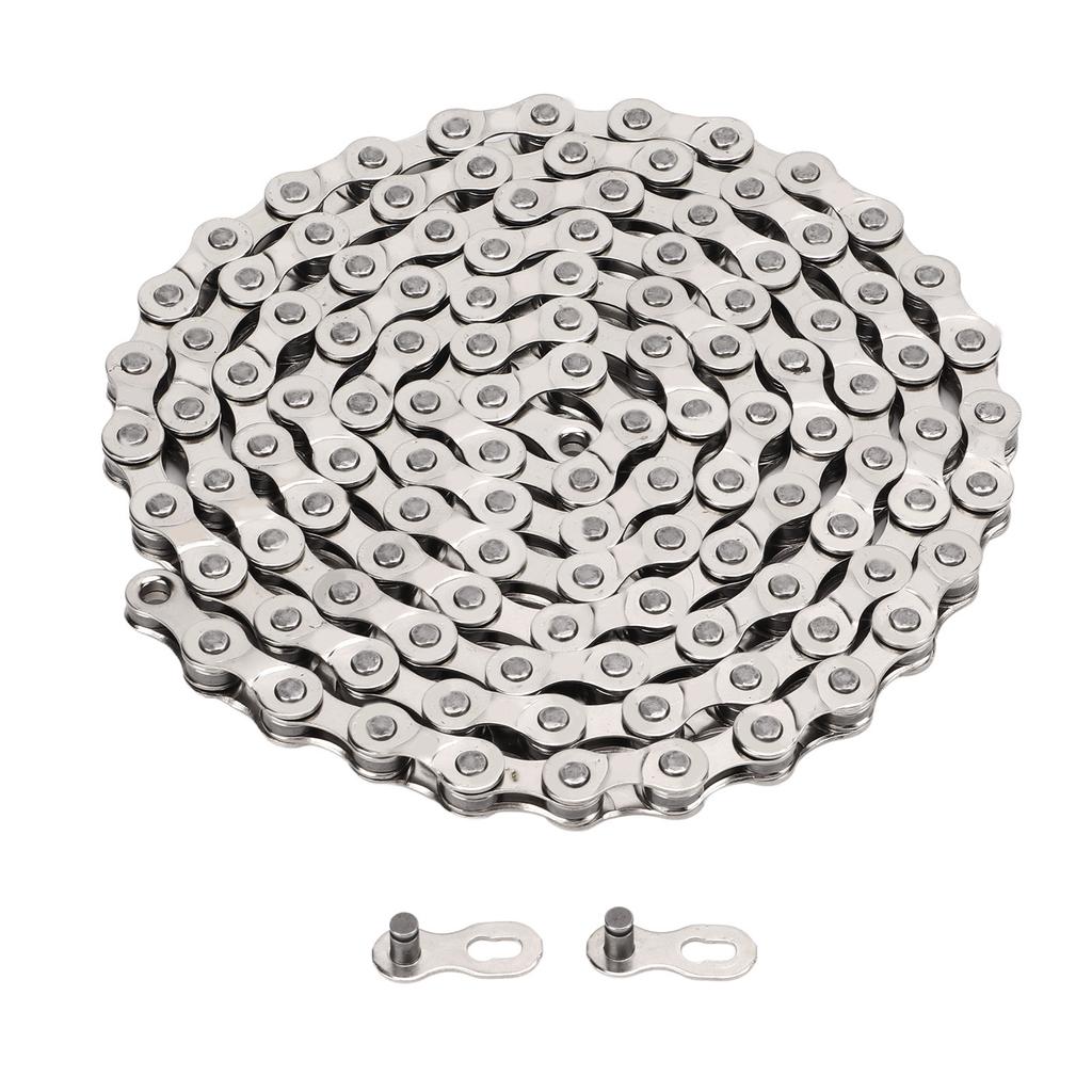 Цепь для горного велосипеда 6 7 8 скоростей универсальная стальная велосипедная цепь 116L серебристая цепь для шоссейного велосипеда велосипедная