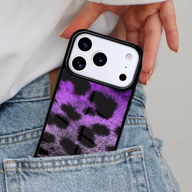 Чехол для телефона с текстурой меха гепарда для iPhone 16e 15 14 13 12 17 Pro Max Plus Air 17pro Чехол Coque