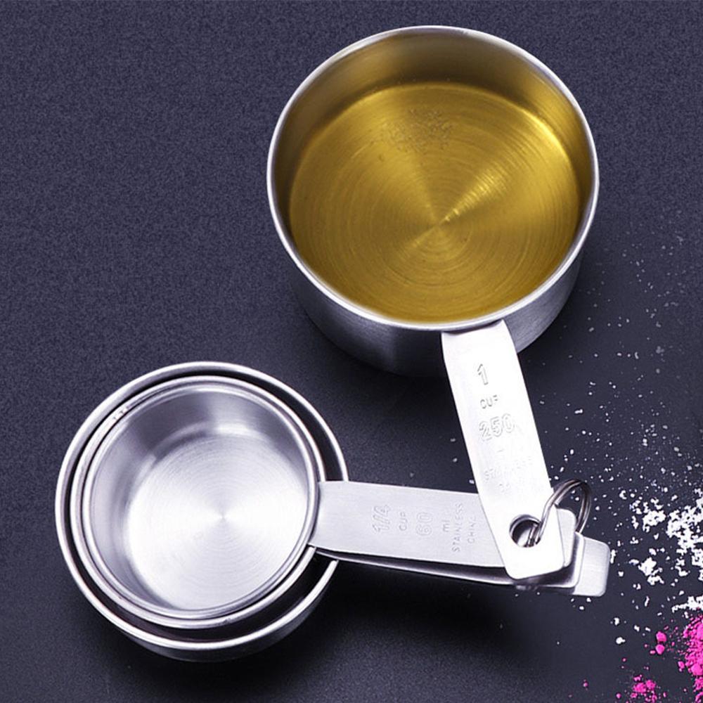 Мерная ложка для кофе, домашние инструменты, штабелируемые инструменты для выпечки, кухонные аксессуары, нержавеющая сталь, 1/4/6 шт.