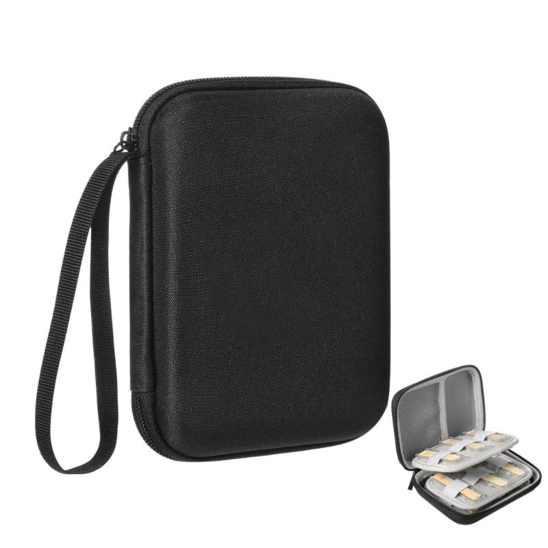 Saxophone Reed Carrying Case Waterproof Reed Storage Bag Portable Zipper Bag with Mesh Pocket for Clarinet Saxophone