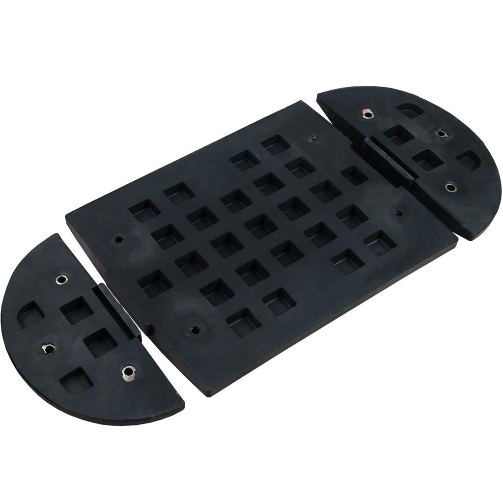 Rubber release ramp, extreme width 180x395x60mm