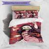 3pcs nezouko Design Cover Set - HD Printed Bedding with 1 Cover and 2 Pillowcases - Perfect for Home and Dorm Decor