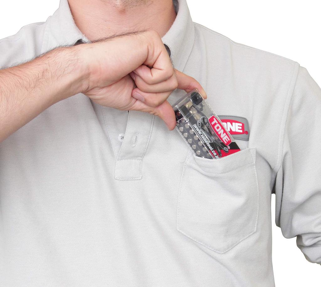 Tone Bit Ratchet Set Bit Insert Set BRS20C, & 6.35mm (1/4"), Clear, 23-Piece